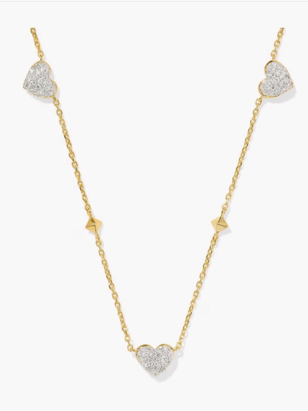 Kendra Scott Madeline 14k Gold Strand Necklace With Diamonds